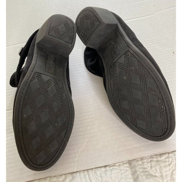 American Eagle Womens Slouch Black Faux Suede Bootie with Buckle Size 8 1/2 Boho - Picture 7 of 9